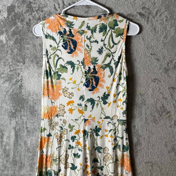 Peruvian Connection Sorella Dress Faux Wrap Floral Chinese Blossoms Size Medium - Picture 6 of 6